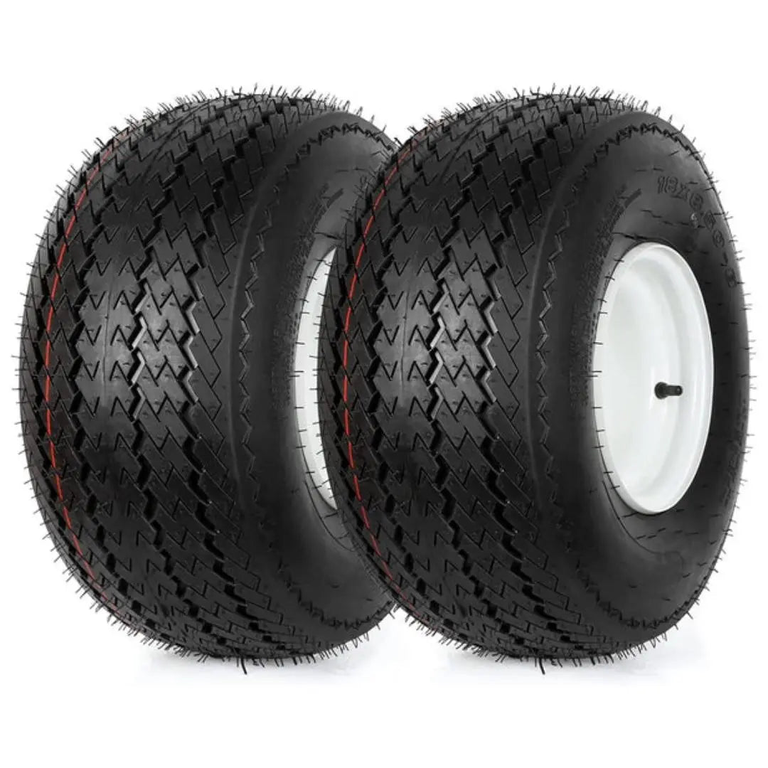 18x8.50 8 Lawn Mower Tires with Rim 18x8.5 8 Tractor Turf Tire 4 Ply WEIZE