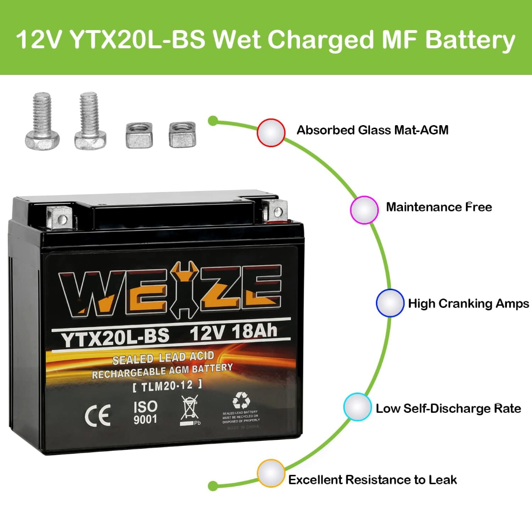 Weize YTZ10S-BS High Performance - Maintenance Free