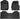 WEIZE All-Weather Floor Mats for 2017-2024/2025 Ford F-250/F-350 SuperCrew Cab – Rear Set with Under Seat Fold-Flat Storage, Set of 3 WEIZE