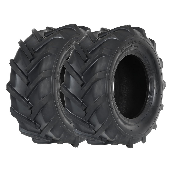 2 PCS 16x6.50-8 Super Lug Tractor Trencher Tire, 16x6.50-8 Farm AG Tire for Lawn & Garden Tire, 4PR, Tubeless WEIZE