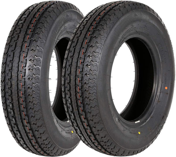 ST175/80R13 trailer tire ST175/80-13 175 80R13 6 Ply Load Range C Radial 91/87 M Set of 2 WEIZE