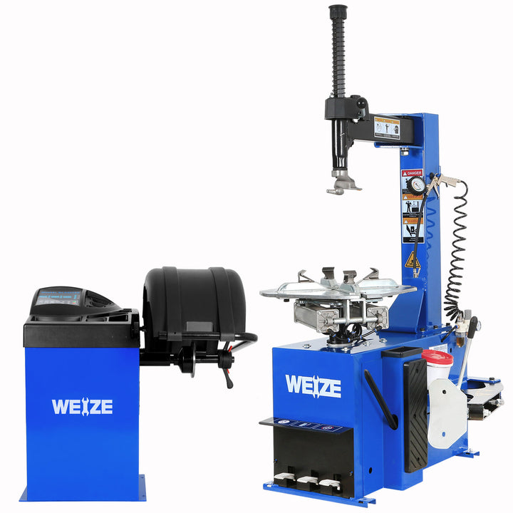 1.5HP Tire Changer Wheel Changers Machine Rim Clamp Includes 4 Clamp Protectors WEIZE