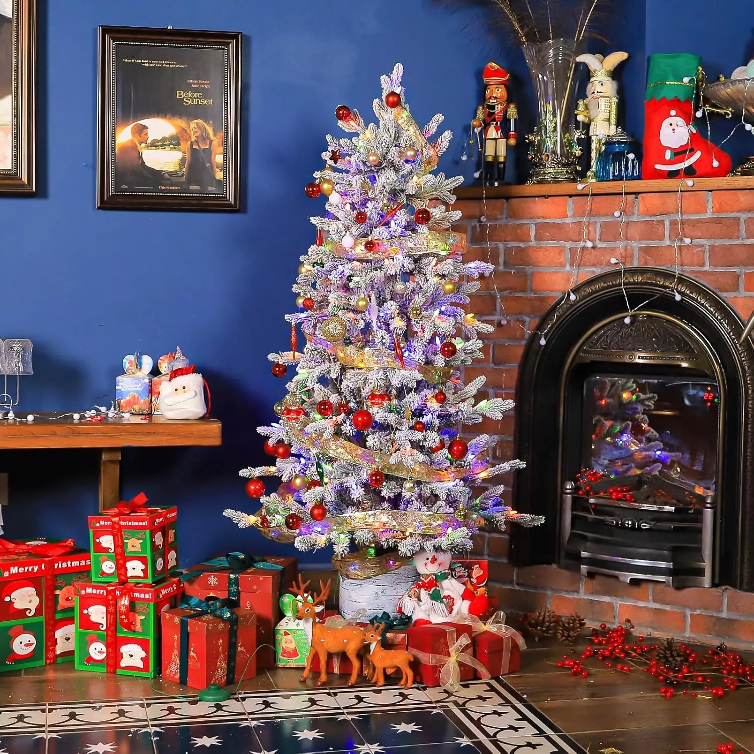 Pre lit potted christmas tree on sale