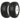 16x6.50-8 Lawn Mower Tires with Rim, 3" Offset Hub, 3/4" Bearing, 16x6.5-8 Tractor Turf Tire, 4 Ply Tubeless, 615lbs Capacity, Set of 2 WEIZE
