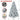 6.5' Snow Flocked Artificial Christmas Tree with Pine Cones, Metal Stand and Hinged Branches VIVATREES