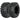 Weize ATV Tires All-terrain 25x8-12 Front & 25x10-12 Rear, 6 PR, UTV Tires Max Load 480LBS, Set of 4