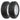 ST205/75D14 Trailer Tire with 14" Rims, 205 75D14, 5 Lug on 4.5", 6PR, Load Range C (2-Pack) WEIZE