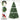 6'/7' Artificial Christmas Tree with PVC Branch Tips, Easy Assembly with Metal Stand and Hinged Branches, Green HYKOLITY
