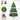 6.5'/7.5'/9' Prelit Artificial Christmas Tree with Color Changing LED Lights, Metal Stand and Hinged Branches, 10 Color Modes HYKOLITY