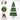 6.5'/7.5'/9' Prelit Artificial Christmas Tree with Color Changing LED Lights, Metal Stand and Hinged Branches, 10 Color Modes HYKOLITY