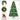 6.5'/7.5'/9' Prelit Artificial Christmas Tree with Color Changing LED Lights, Metal Stand and Hinged Branches, 10 Color Modes HYKOLITY