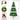 6.5'/7.5'/9' Prelit Artificial Christmas Tree with Warm White Lights, Metal Stand and Hinged Branches HYKOLITY