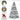 6.5'/7.5'/9' Prelit Snow Flocked Christmas Tree with Pine Cones and Berries, Color Changing LED Lights, Branch Tips, Metal Stand and Hinged Branches, 10 Color Modes HYKOLITY