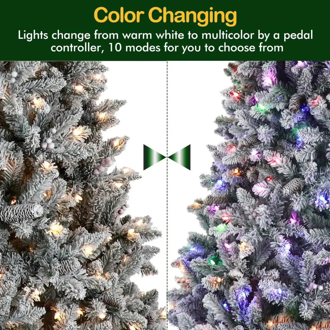 Christmas tree lights that change from white to color on sale
