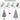6.5'/7.5'/9' Prelit Snow Flocked Christmas Tree with Pine Cones and Berries, Color Changing LED Lights, Branch Tips, Metal Stand and Hinged Branches, 10 Color Modes HYKOLITY