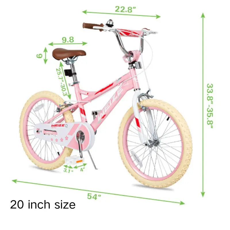 Kids Bike 16 18 20 Inch Children Bicycle for Boys Girls Ages 4 12 Yea WEIZE