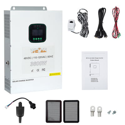 WEIZE 3600W 48V All-in-One Solar Inverter Charger