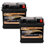 WEIZE Wise Series Group 140R AGM Car Battery - 12V 50Ah H4 Automotive Replacement Battery