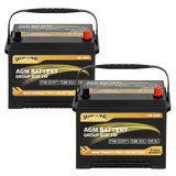 WEIZE Wise Series 24F AGM Car Battery - 12V 70Ah 710CCA Automotive Replacement Battery