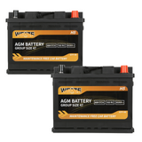 WEIZE Wise Series Group 47 AGM Car Battery - 12V 60Ah H5 Automotive Replacement Battery