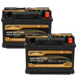 WEIZE Wise Series Group 48 AGM Car Battery - 12V 70Ah H6 Automotive Replacement Battery