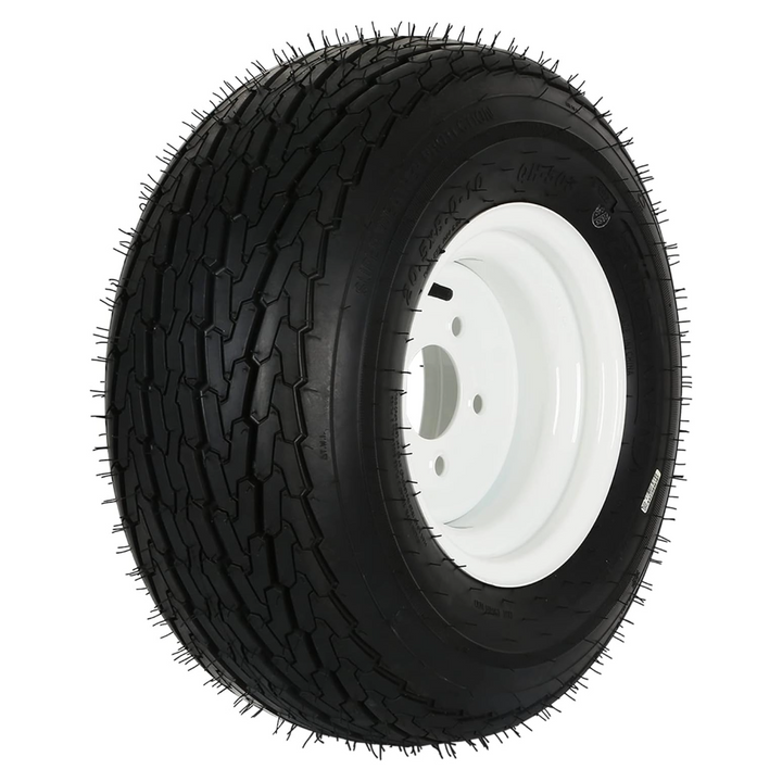 20.5x8-10 Bias Trailer Tire with 10" Wheel - 5 on 4-1/2" - Load Range E (2-PACK) WEIZE