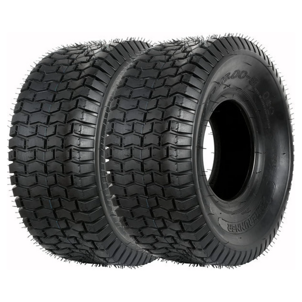 20x8.00-8 Lawn Mower Tire, 20x8-8 Tractor Turf Tire, 4 ply Tubeless, 950lbs Capacity, Set of 2 WEIZE