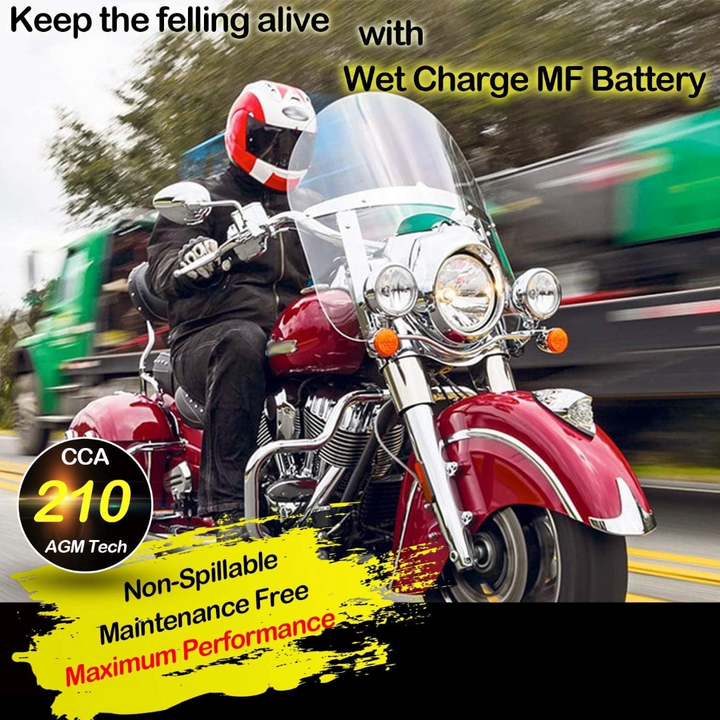 Batería impermeable de la motocicleta 12V 10Ah 160A YTX12-BS / DTX12-BS sin  mantenimiento