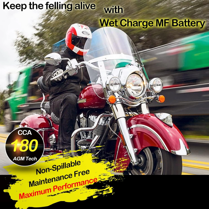 Weize YTX20HL-BS 12V 18Ah High Performance-Maintenance Free-Sealed AGM ETX20HL BS Motorcycle Battery WEIZE