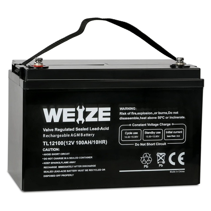 12V 100AH Deep Cycle AGM SLA VRLA Battery for Solar