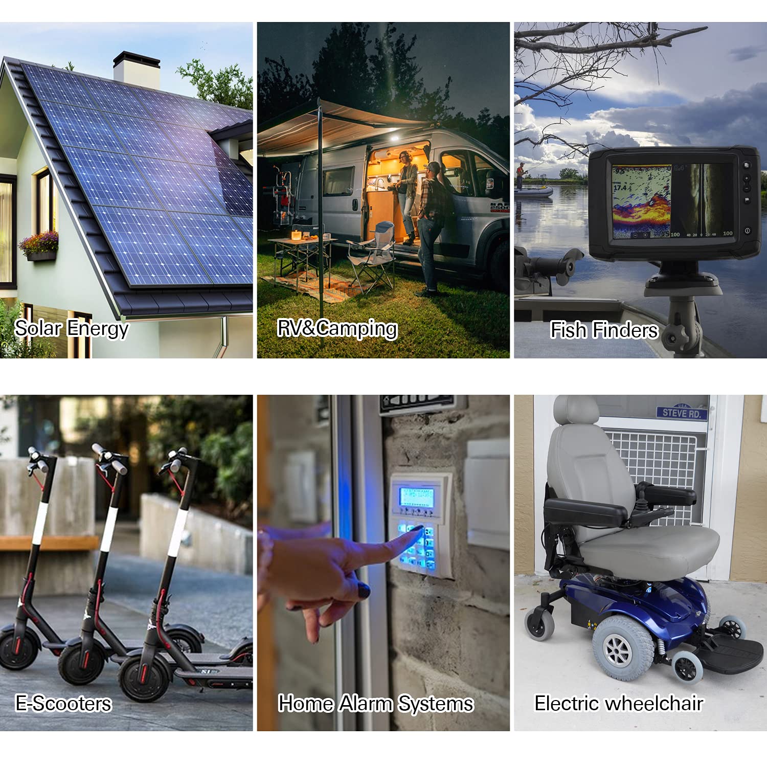 WEIZE LiFePO4 Lithium Battery 12V 100Ah丨BMS 8000+ Deep Cycles